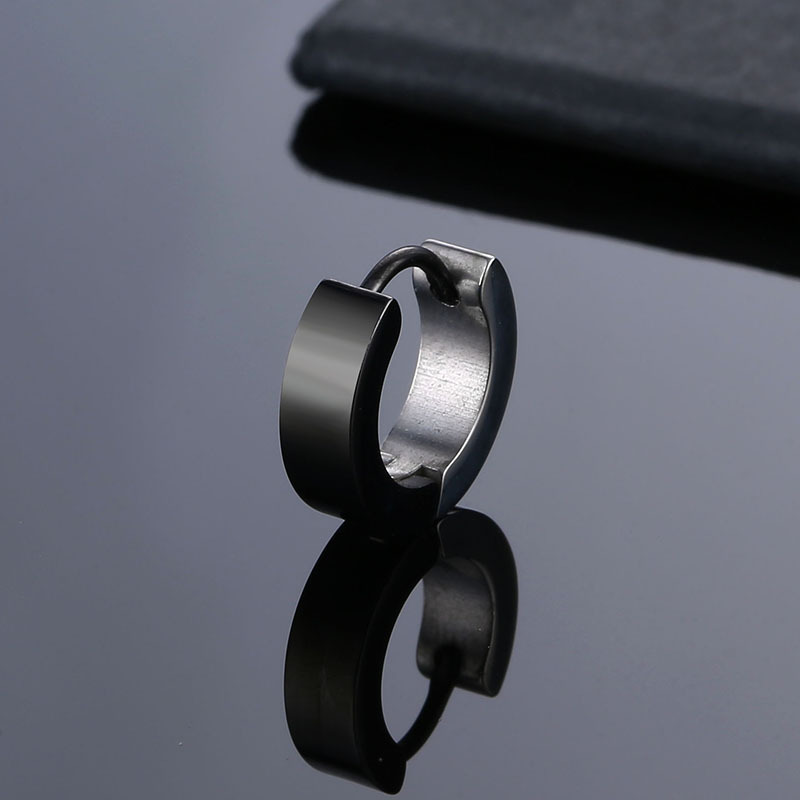 Simple Cross Ear Buckle Earrings Men's Stainless Steel Ear - Temu