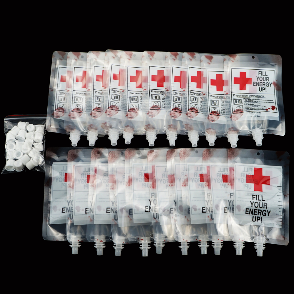 Dropship 10pcs Hospital Blood Bags For Drinks Bloody Halloween Decorations  Cup Dispenser Prom Props Juice Containers Halloween Pouch Drink Bag Energy  Drink Bag Gift Juice Bag Party Supplies to Sell Online at