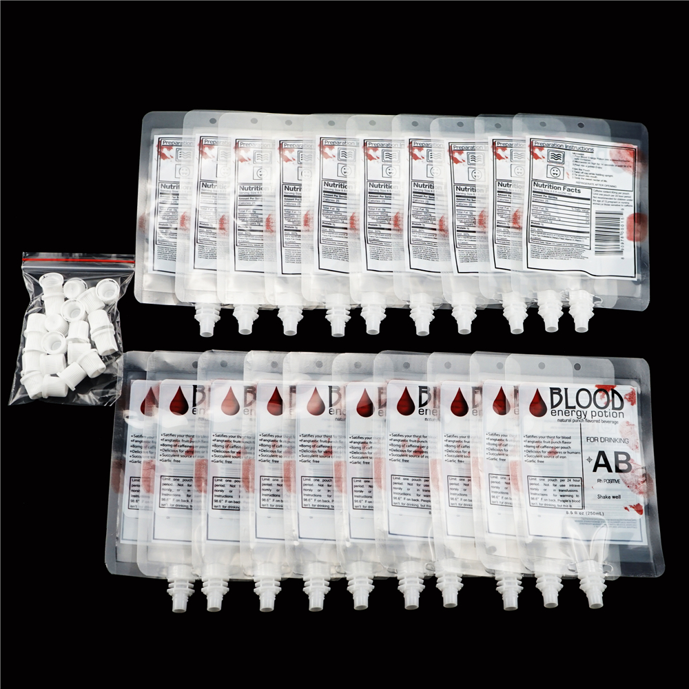 Dropship 10pcs Hospital Blood Bags For Drinks Bloody Halloween Decorations  Cup Dispenser Prom Props Juice Containers Halloween Pouch Drink Bag Energy  Drink Bag Gift Juice Bag Party Supplies to Sell Online at