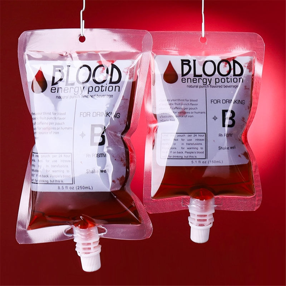 Dropship 10pcs Hospital Blood Bags For Drinks Bloody Halloween Decorations  Cup Dispenser Prom Props Juice Containers Halloween Pouch Drink Bag Energy  Drink Bag Gift Juice Bag Party Supplies to Sell Online at