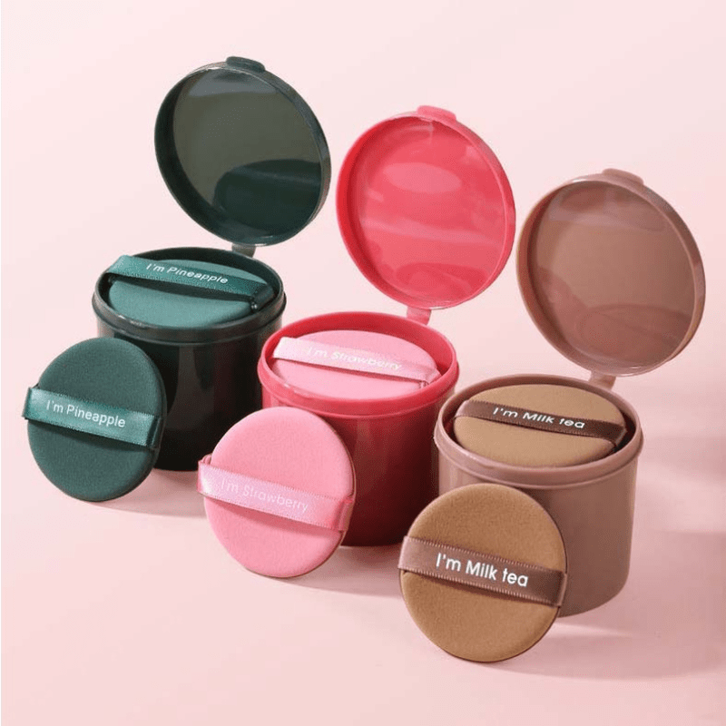

Set de 7 Houppettes à Poudre à avec pour Maquillage Sec/Humide et Fond de Liquide