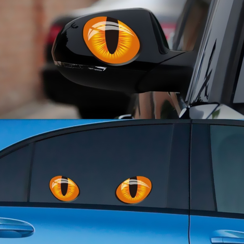 Auto Aufkleber 3d Stereo reflektierende Augen Auto kreative