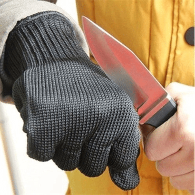 1 Pair Stainless Steel Wire Cut Resistant Safety Protective Gloves