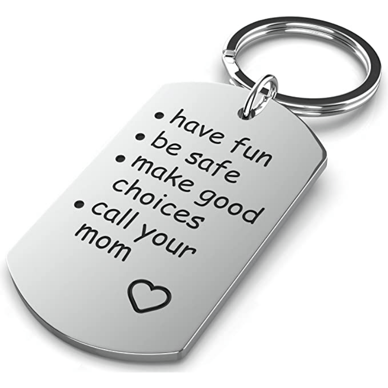 Don't do Stupid Shit Wood keychain, Love Mom, Graduation Gift, Gift for New  driver, 16th birthday, grad, teenage driver, funny, engraved