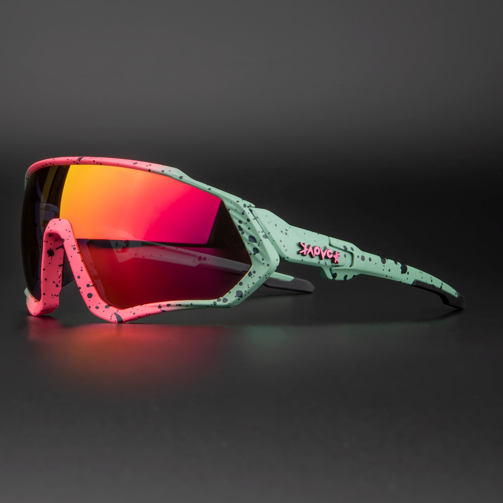 Polarized Sports Sunglasses for Men - Riding, Running, Golf, Fishing,  Tennis - Black Gray - UV Protection
