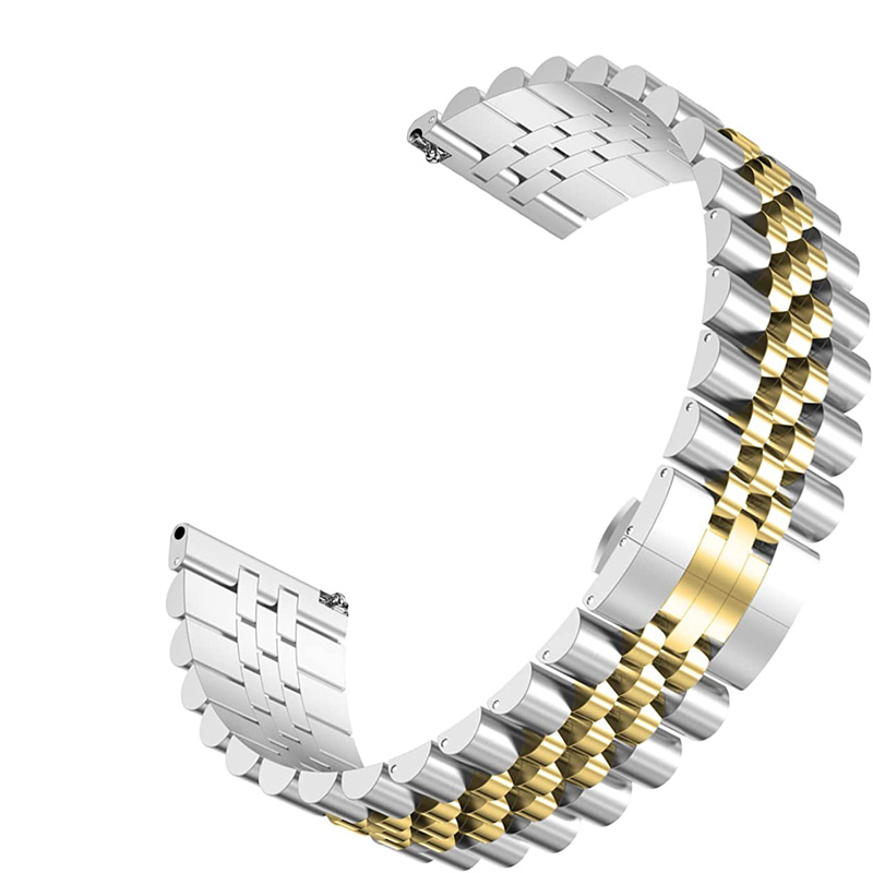 Ремінець для годинника 20 мм 22 мм для Samsung     2 40 44 мм   S2 S3 Металевий ремінець   42 Металевий ремінець із пряжкою  , ремінець для швидкого з’єднання, заміна, сумісний із  , традиційний годинник, сумісний із годинником Samsung детальніше 3