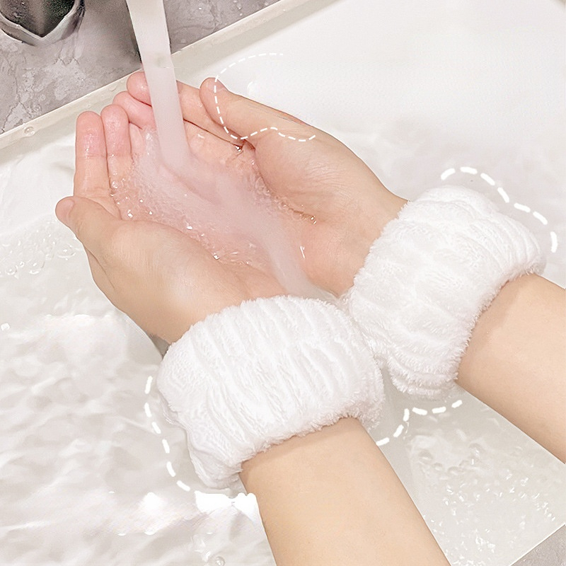 Soft Microfiber Wrist Sweatband Girls Fuzzy Absorbent - Temu