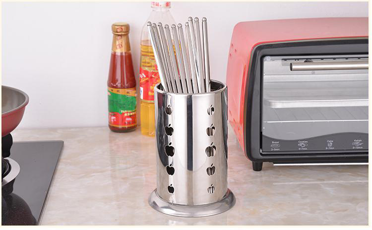WillFee 304 Stainless Steel Straw Holder, Counter-top Straw Dispenser,  Cutlery Organizer, Spoons Forks Chopsticks Storage