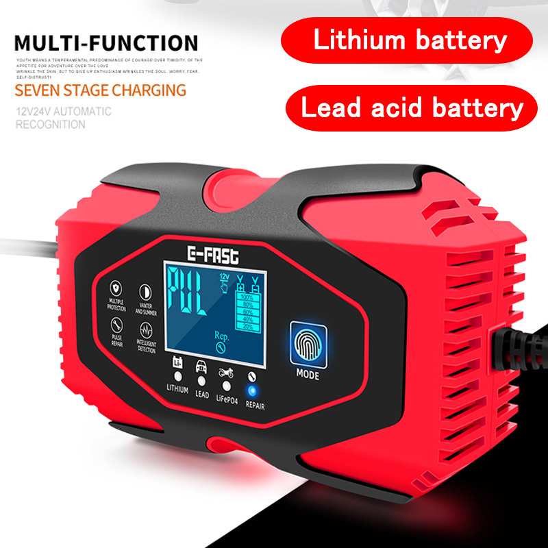 20-Amp Smart Battery Charger,12V/20A and  24V/10A.Lithium,Lifepo4,Lead-Acid(AGM/G