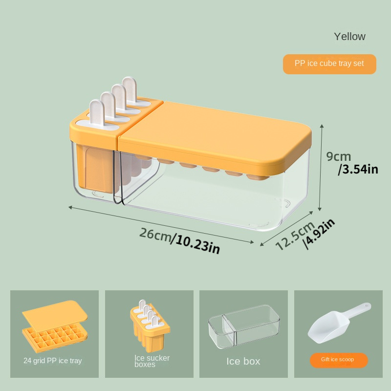 Ice Cream Box Rectangular Double Layered Ice Cream Box With - Temu