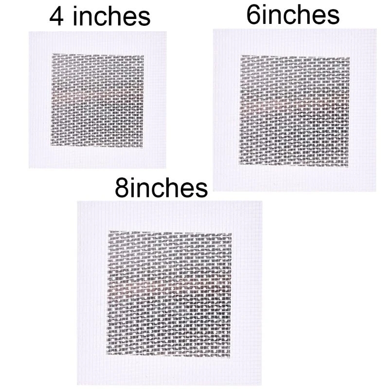 WDSHCR Drywall Repair Kit 12 Pieces Aluminum Wall Repair Patch Kit, 4/6/8  inch Fiber Mesh Over Galvanized Plate, Dry Wall Hole Repair Patch Metal  Patch with Extended Self-Adhesive Mesh (12 Pcs) 