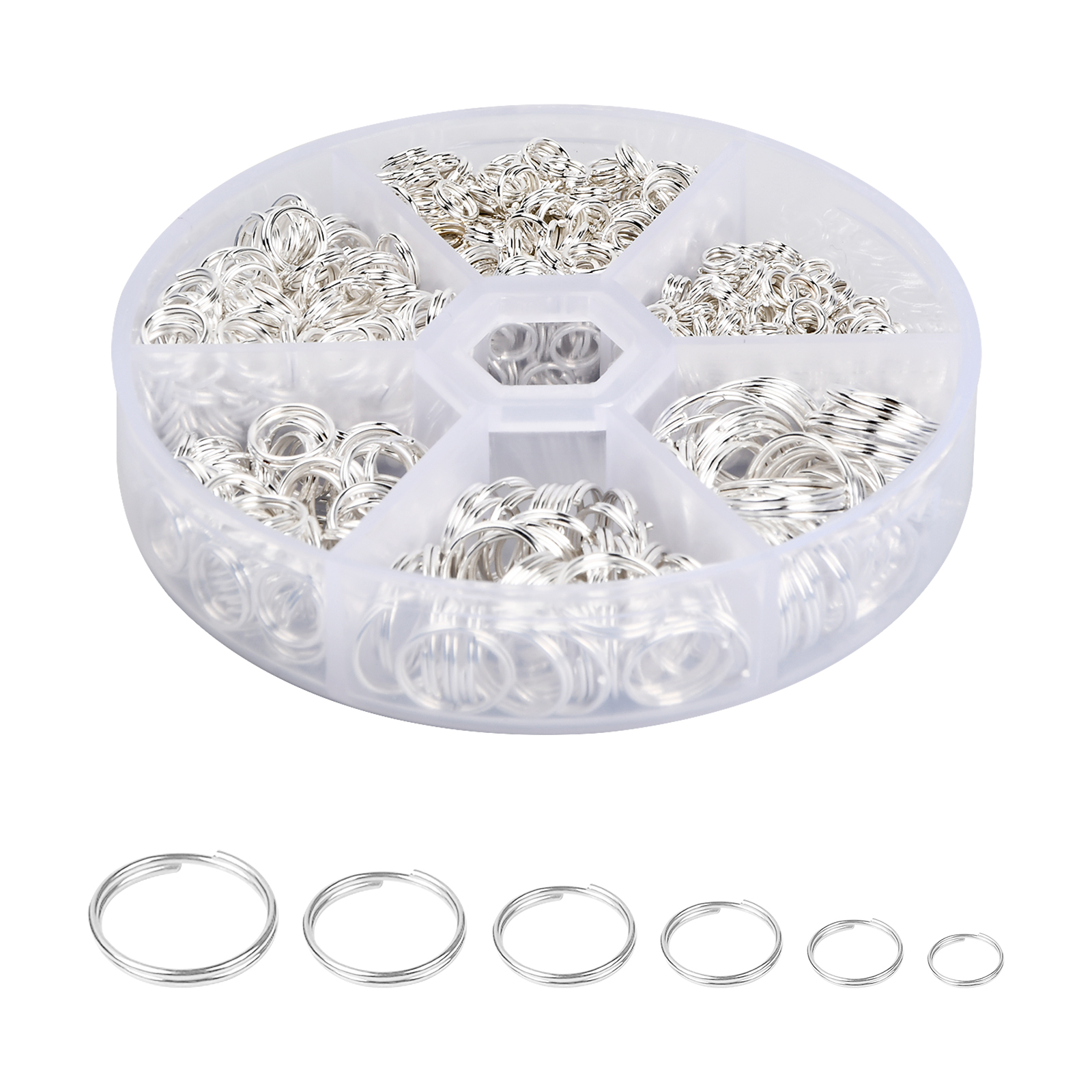 Open Jump Rings For Jewellery Making, 690pcs/set Metal O-Ring Silver  Connectors Rings, Mixed Size Jump Rings Split Key Ring Jewelry Supplies Kit