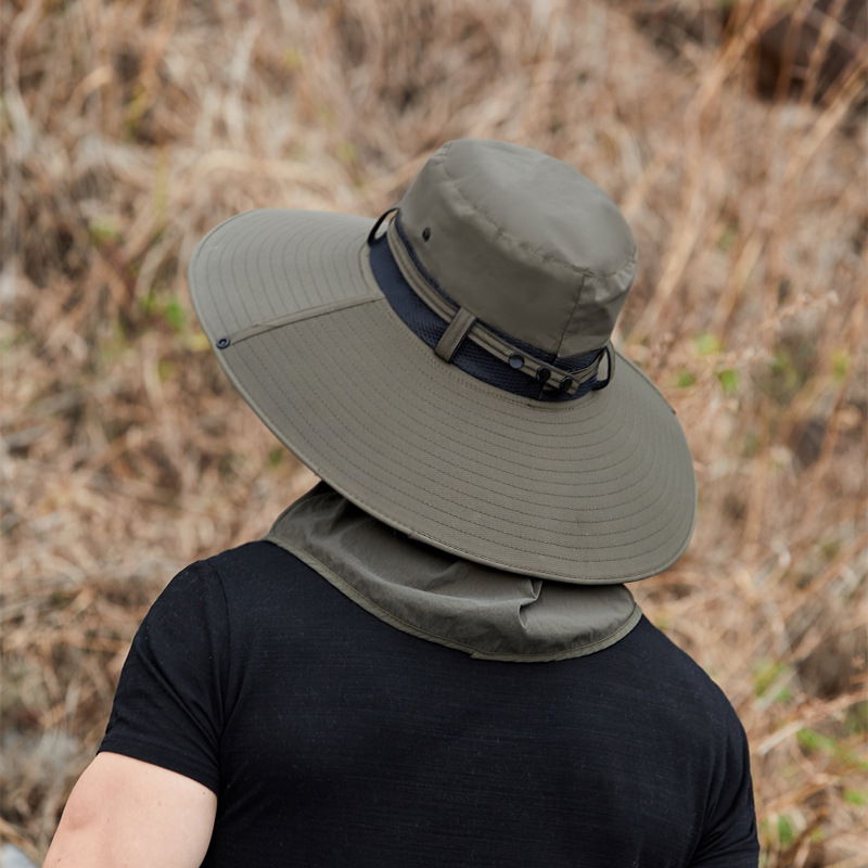 Mens Wide Brim Fishing Hat Casual Lightweight Sunscreen Face - Temu  Australia