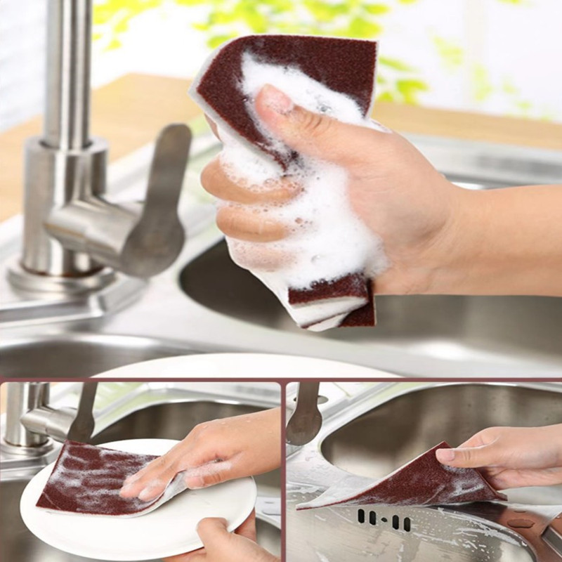 Magic Sponge Cleaning Dish Cloth Rust Removal Carborundum - Temu