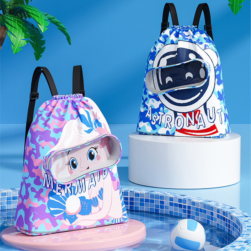 Waterproof Kids Swimming Bag Wet/Dry Separation Storage Backpack