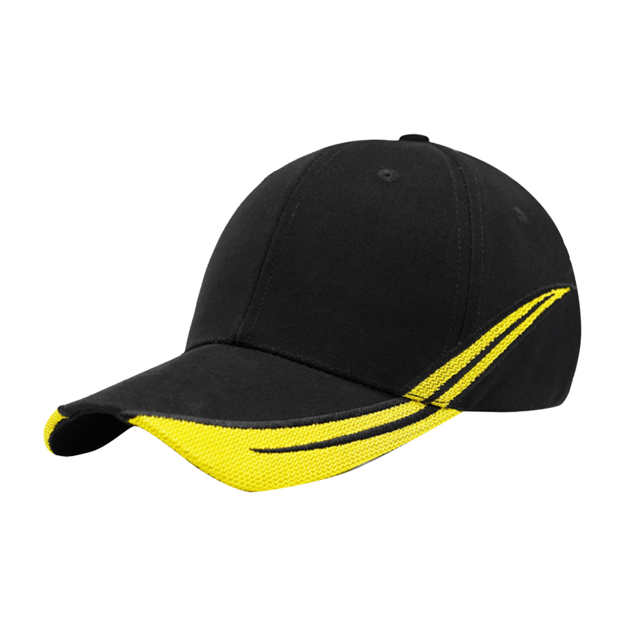 Mens Black Visor Hat Quick Dry Baseball Caps Sun Protection Caps