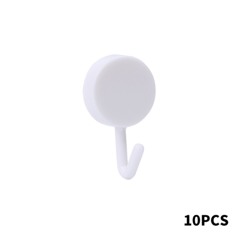10PCS Self Adhesive Wall Hook Strong Without Drilling Coat Bag