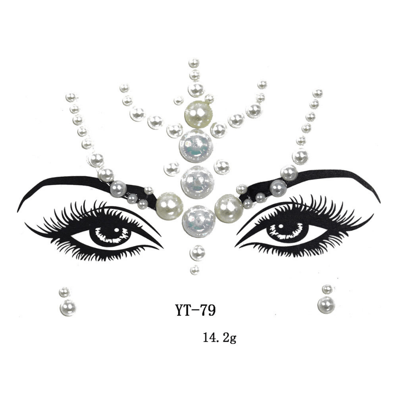 Face Jewels - Facial Jewelry with Rhinestone/Diamonds (YT -04)