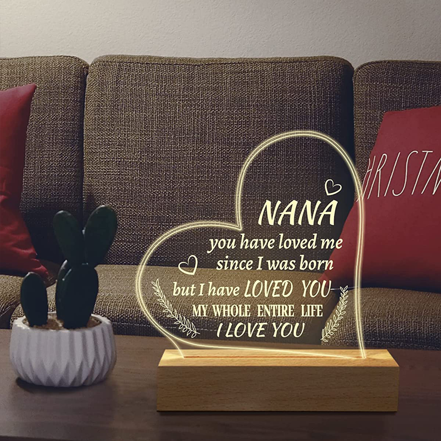 Gifts For Grandma Grandma Birthday Gifts Engraved Night - Temu Italy