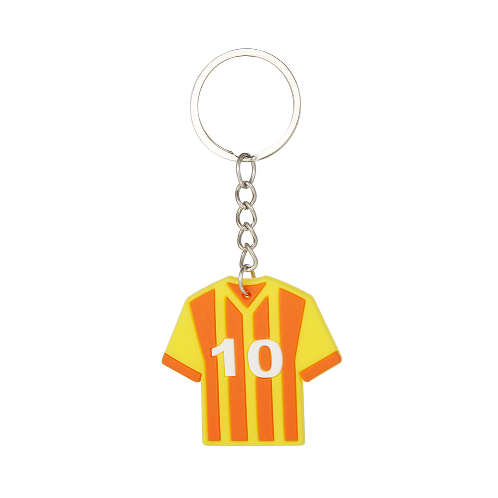 Cartoon Football Decor Keychain Cute Key Ring Bag Purse Charm Car