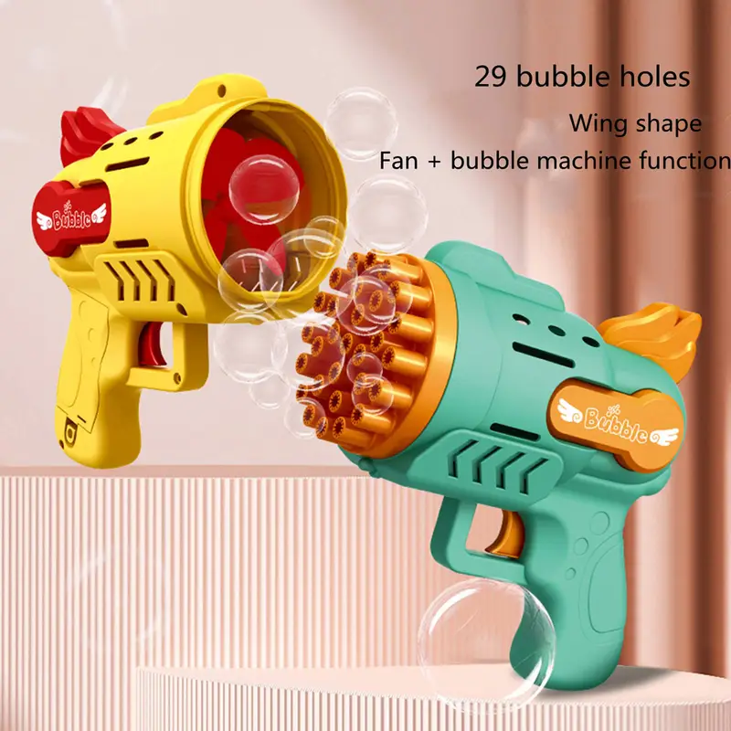 Bubble Gun Electric Automatic Soap Rocket Bubbles Machine Kids Portable  Outdoor Party Toy Led Light Blower Toys Children Gifts - Temu