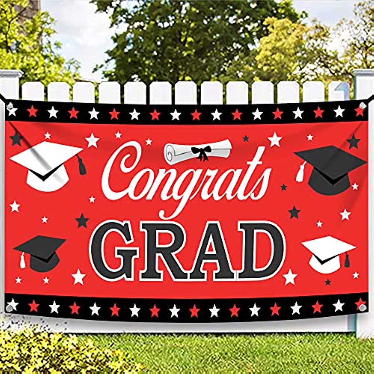 Class of 2023 Graduation Backdrop Congrats Party Gold Photo Background  Banner