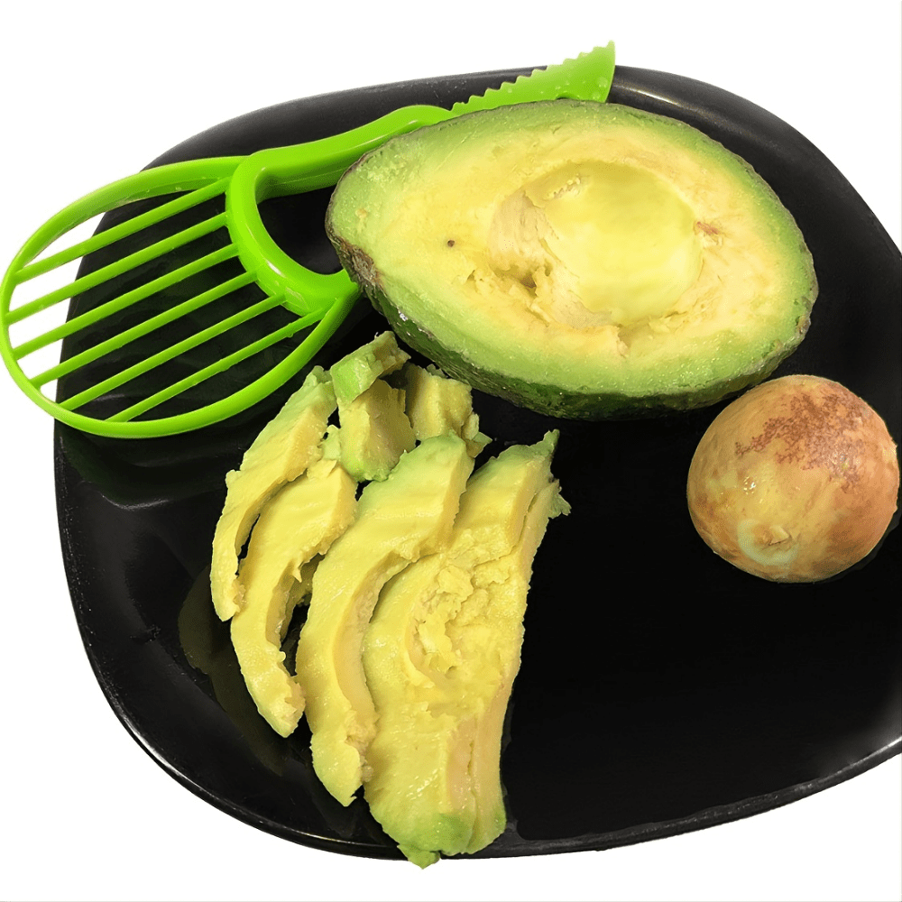 3 In 1 Avocado Slicer Shea Corer Butter Fruit Peeler Cutter Pulp Separator  Plastic Knife Kitchen