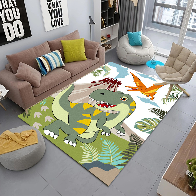 Alfombra 3D para habitación de niños, alfombra grande de franela