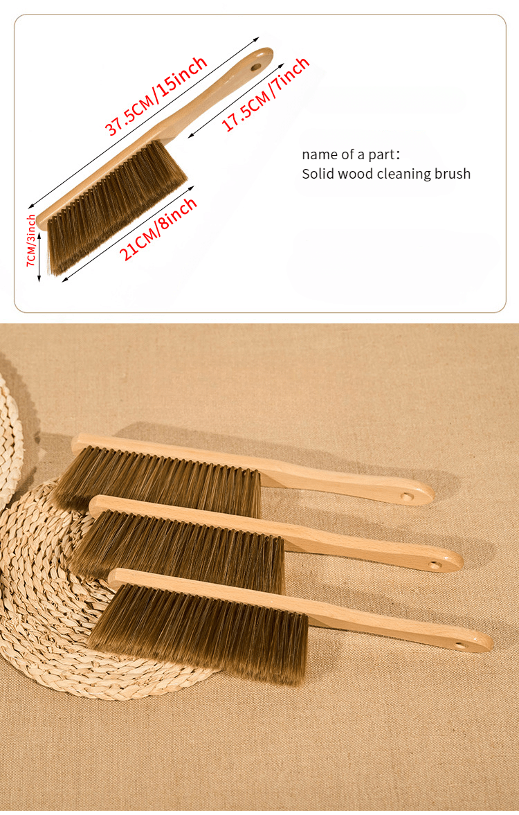 Soft Wooden Sofa Brush With Soft Bristles Easy To Use - Temu
