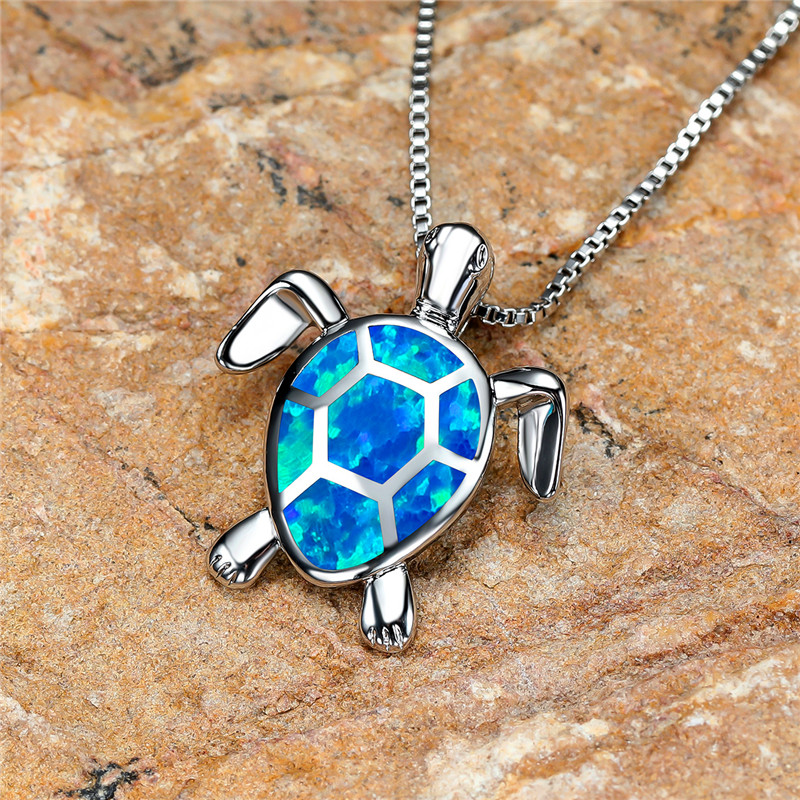 Trendy Blue Fire Opal Opal Pendant Necklace With Creative Animal Crab  Design In Champagne, Gold, And Silver Colors For Women From Wranp, $8.59 |  DHgate.Com