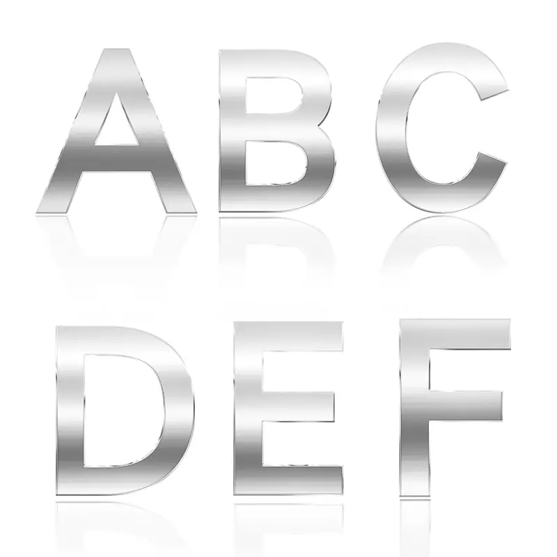 1pc Lettres et chiffres de boîte aux lettres 3D Alphabet et - Temu