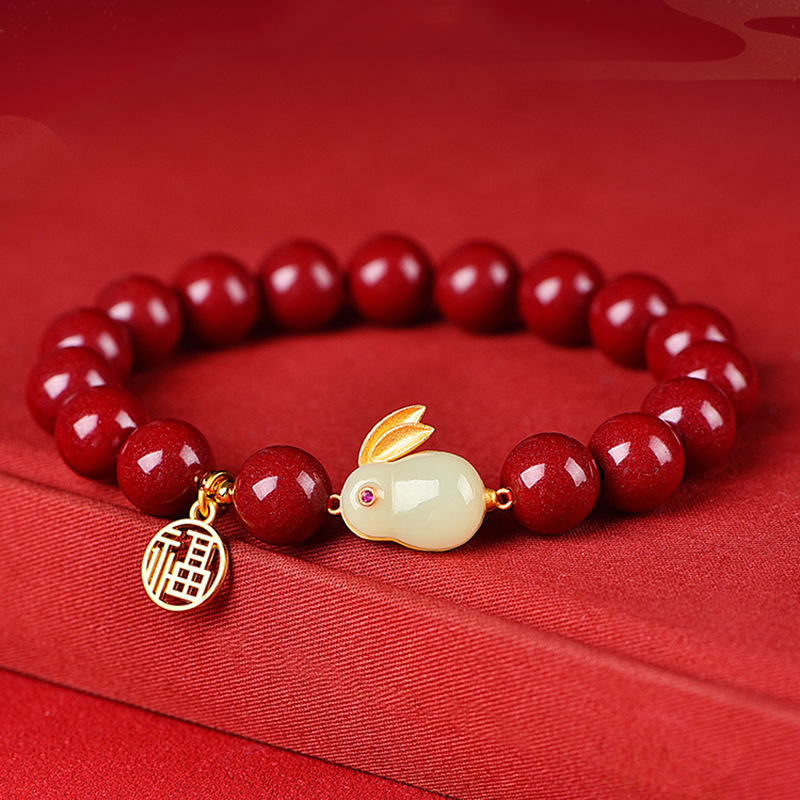 Bunny Vivid Vitamin Cord Bracelet Gold Red – Bunny Mon Amour