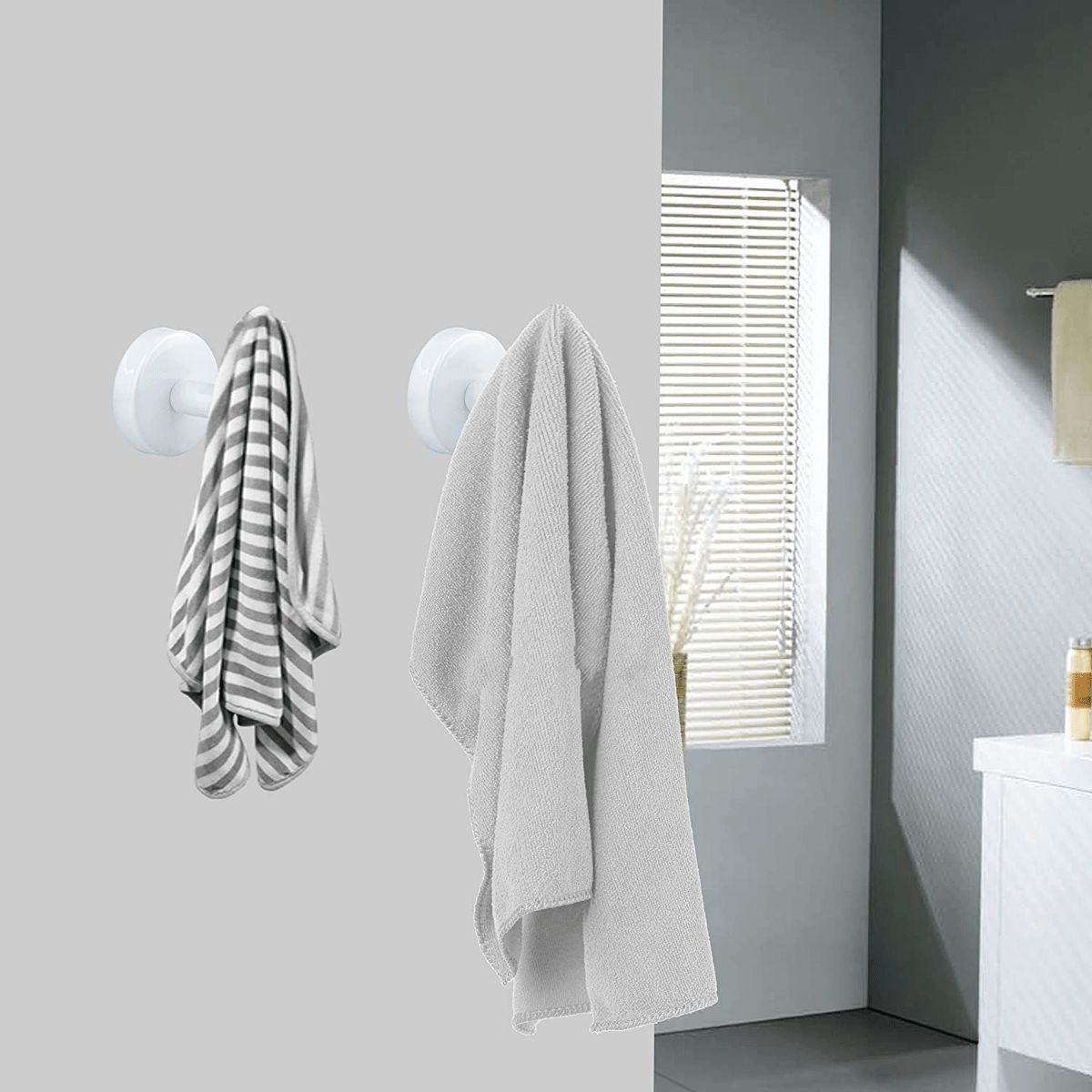 4pcs Stainless Steel Towel Hooks Bathroom Coat Hook Robe Hook