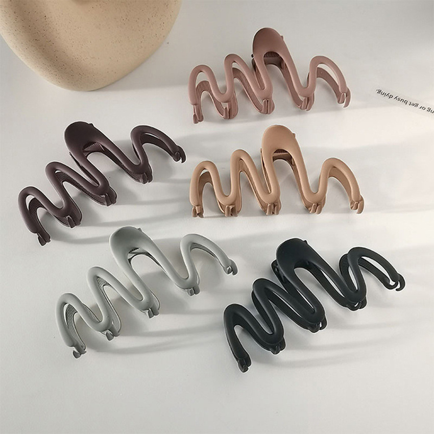 Non slip Plastic Wave Hair Claw Clip Thick Hair Strong Hold - Temu