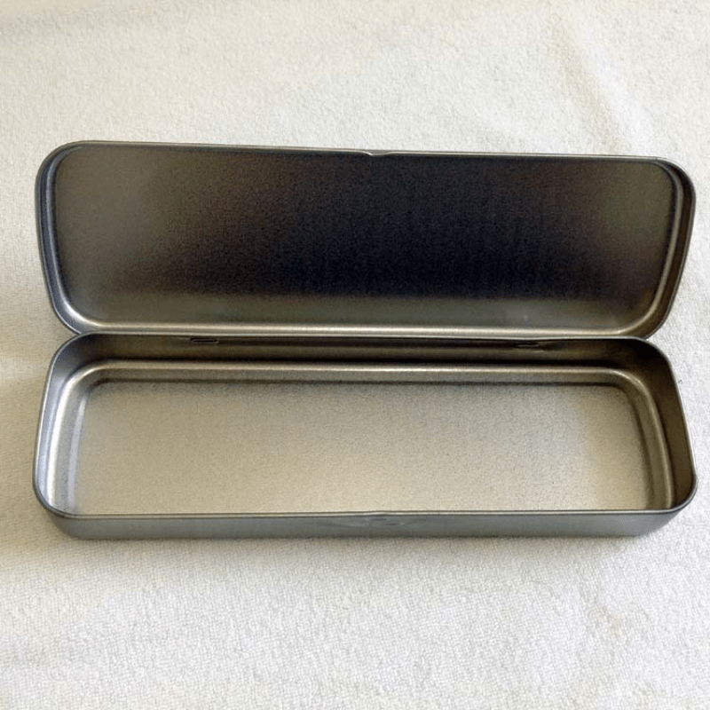 Simple Metal Pencil Case Stationery Box Pencil Storage Tool - Temu