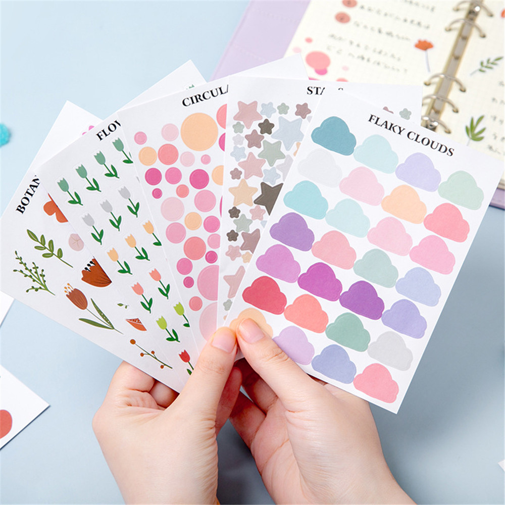 2 fogli Kawaii adesivo colorato irregolare a forma di cuore autoadesivo  fai-da-te mano conto scrapbook decorazione materiale Corea cancelleria -  Temu Italy