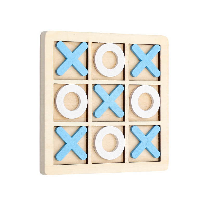 XO Wood Board Game Toy Lazer Jogo de Interação Pai-Filho Noughts and  Crosses Jogo de Madeira Jogo de Quebra-Cabeça Jogos Educativos