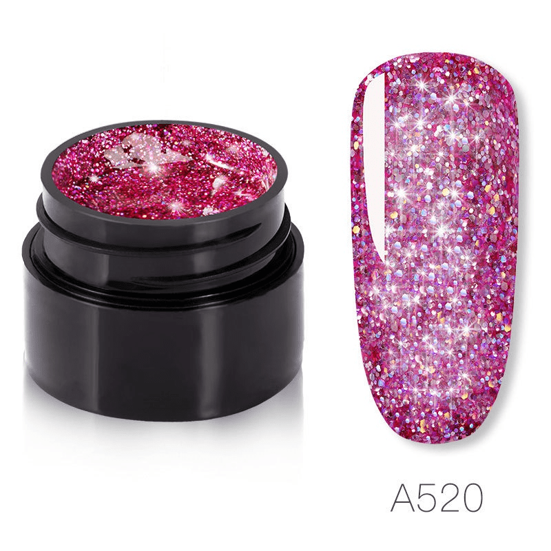 JMEOWIO 12 Rejillas Vistoso Glitter para Uñas Brillantes Purpurina para  Uñas Nail Art Decoración : : Belleza