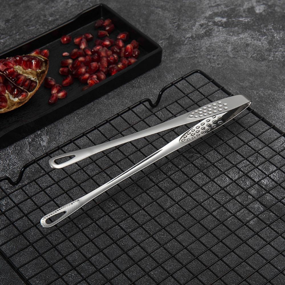 Japanese Stainless Steel Grill Tongs Bread Steak Elongated BBQ