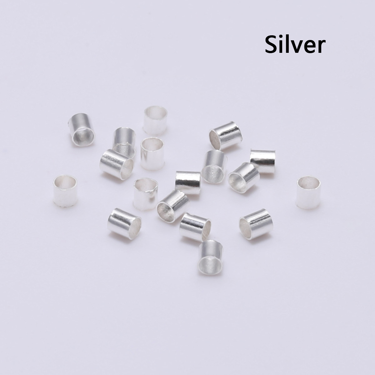 Golden Silver Copper Tube Crimp End Beads Stopper Spacer - Temu