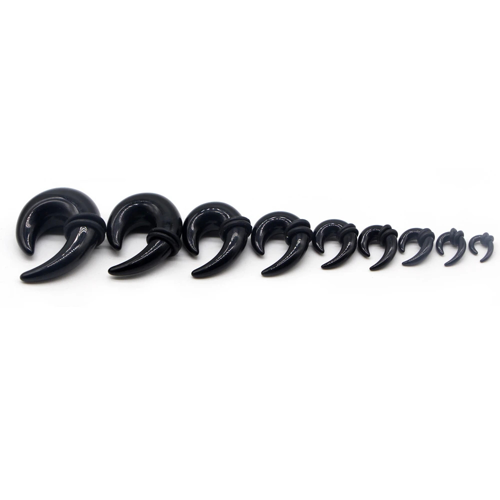 Black deals gauge earrings