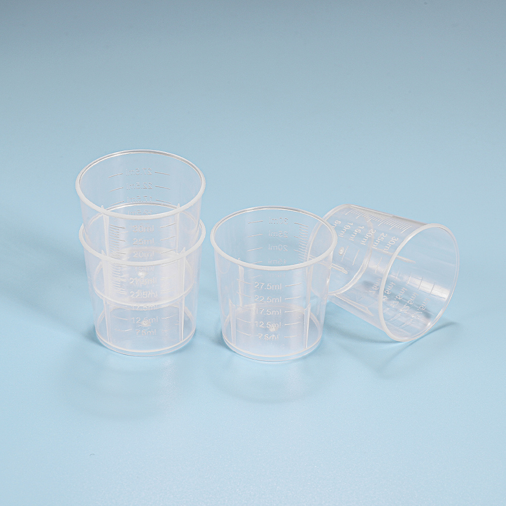Vaso medidor, cristal templado transparente, resistente al calor, a prueba  de explosiones, escala transparente (tamaño: 16.9 fl oz)