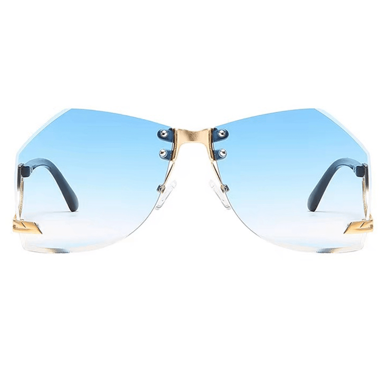 Rimless Sunglasses - Light blue - Ladies