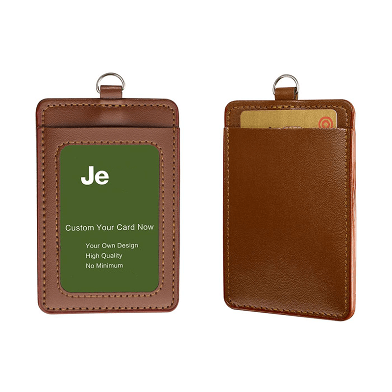 Custom Leather Card Holder Leather Id Card Holder Designer 