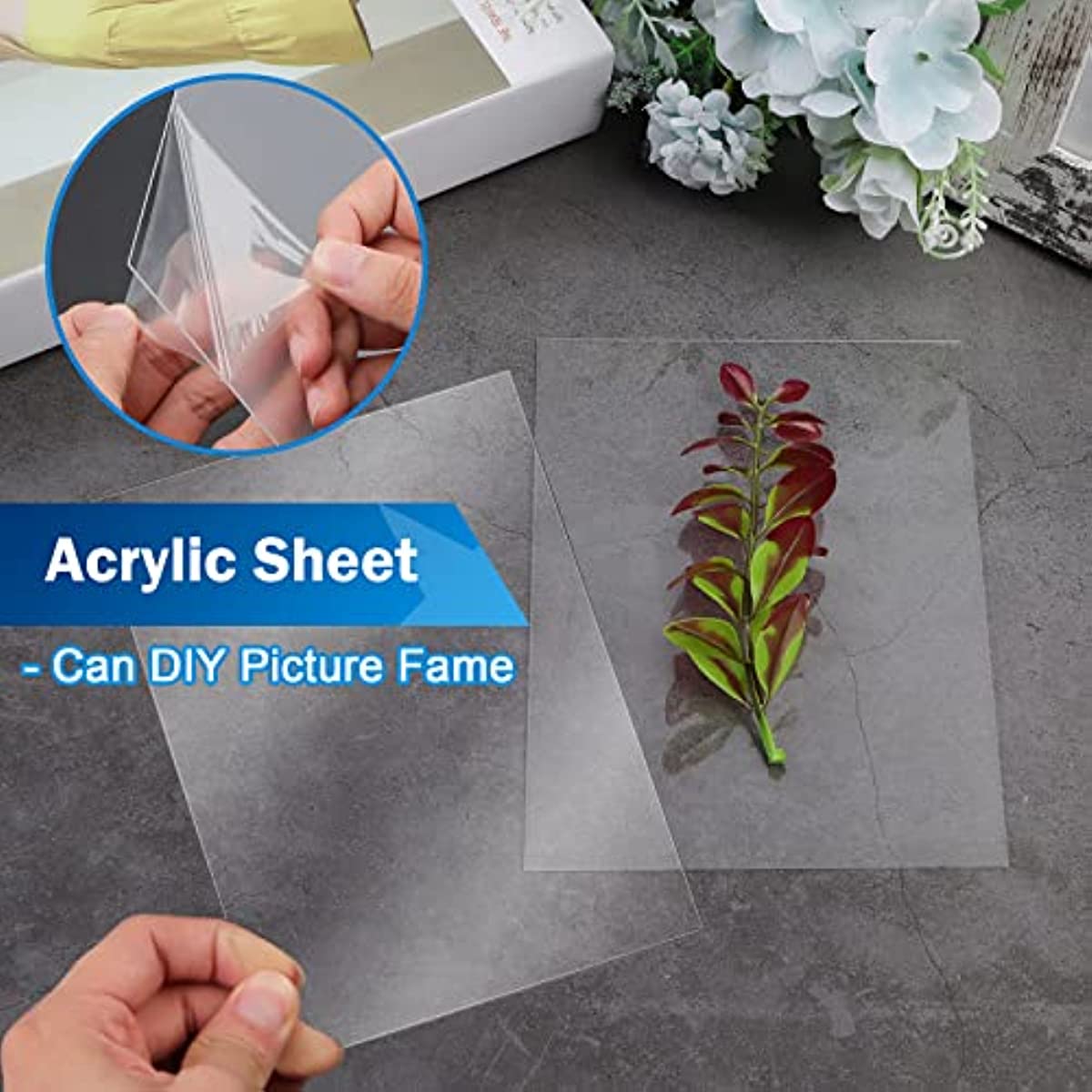 Clear Plastic Sheet Replacement For Glass Picture Photo - Temu