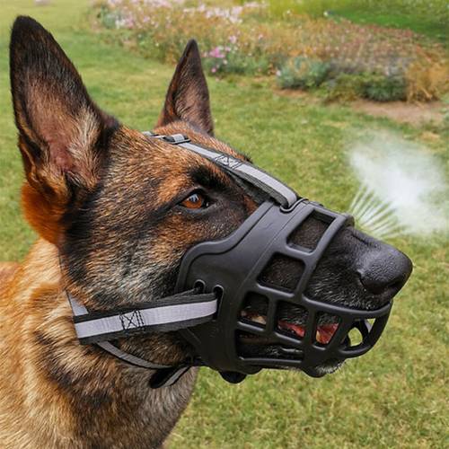 adjustable breathable dog muzzle for biting chewing barking and training safe and comfortable mouth cover for small medium and large dogs