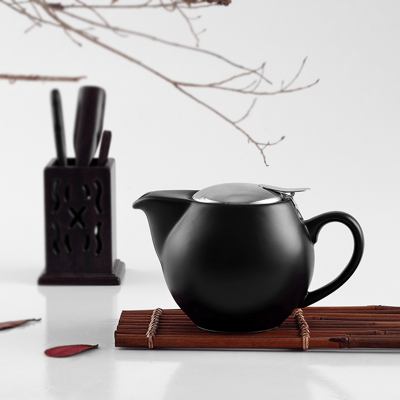  Sweese Teteras para té, tetera de porcelana de 27 oz con  infusor extraíble de acero inoxidable, teteras para té suelto - blanco,  221.101 : Hogar y Cocina