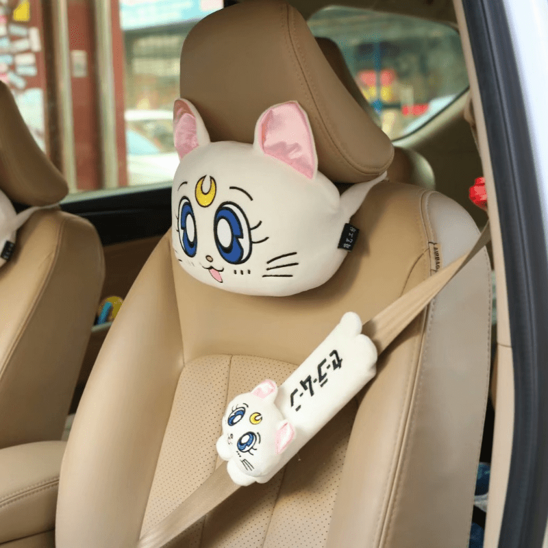 3 Color Car Seat Covers Car Lumbar Pillow Car Neck Pillow Car Seat Belt Cover  Car Steering Wheel Cover Universal Car Accessories - AliExpress