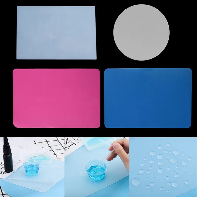Transparent Silicone Pad Clear Mat Resin Pad Craft Tool High Temperature  Resistance Sticky Plate For Diy Epoxy Making Tool - Temu United Arab  Emirates