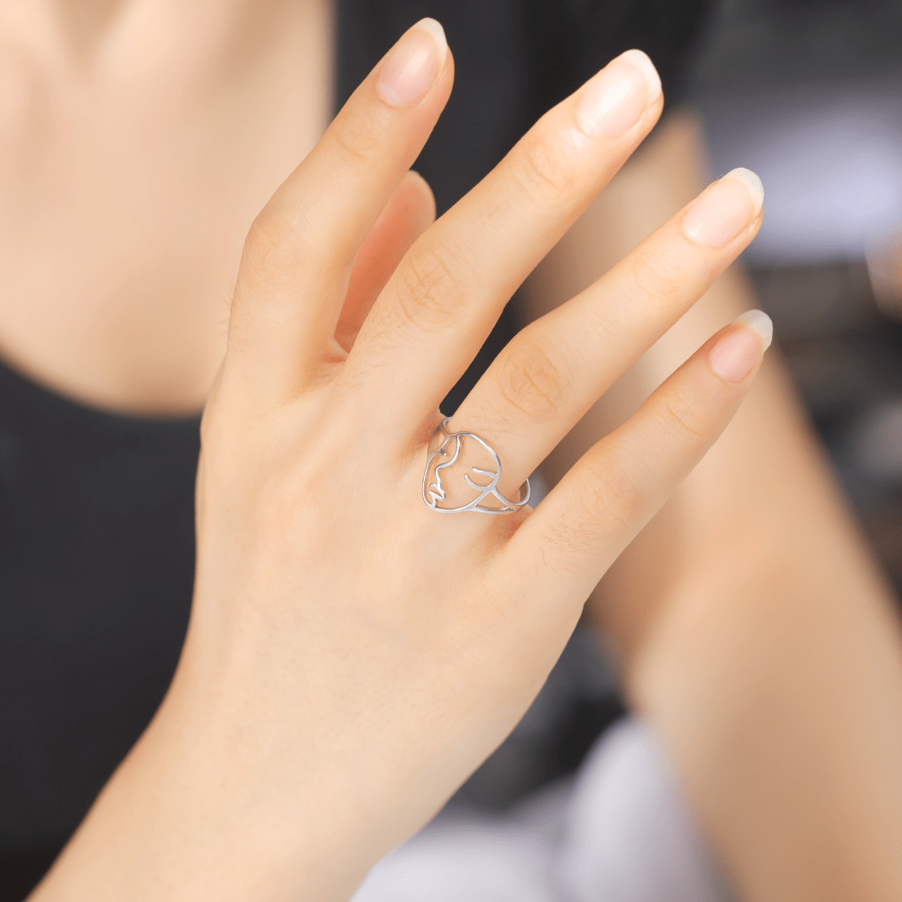 Women's Sexy Face Lace Light Soft Breathable Steel Ring - Temu